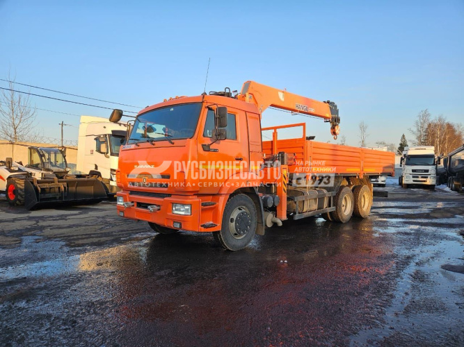 Купить КМУ КАМАЗ 65115 (6х4) + HANGIL HGC756 б/у (2023 г.в., 16 334 км., 260  м/ч) (0099) в компании Русбизнесавто - изображение 0