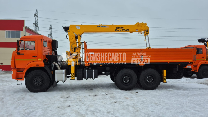Купить КМУ КАМАЗ 43118-73094-50 (Евро-5) + SOOSAN SCS746L верх.упр.+борт сталь 6.2м. (без спалки) в компании Русбизнесавто - изображение 8