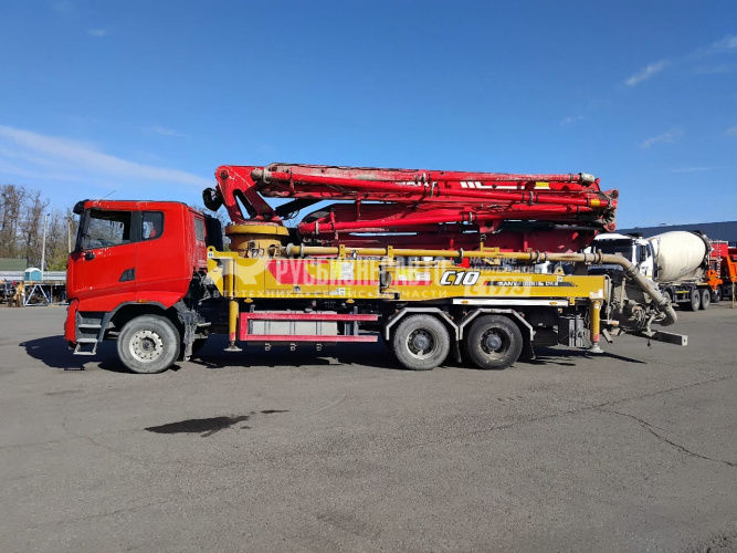 Купить Автобетононасос Sany SY37 RZ-5 160, 6x4 б/у (2023 г., 30 026 км, 2 272 м/ч)(0106) в компании Русбизнесавто - изображение 12