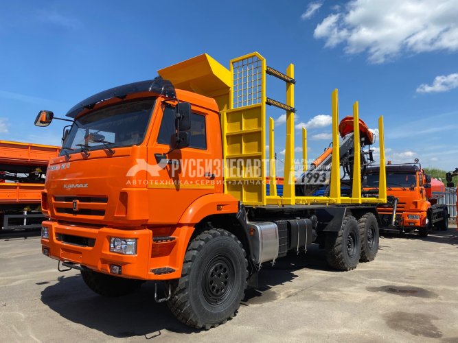 Купить КМУ Сортиментовоз КАМАЗ 43118-23027-50 (Евро-5, без спалки) + КМУ Р97М на заднем свесе в компании Русбизнесавто - изображение 1