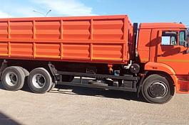 КМУ Самосвал КАМАЗ-65115-3094-48 (Евро-5) + КМУ Инман ИМ-150N, кузов 20м3 3-х сторонник АПС