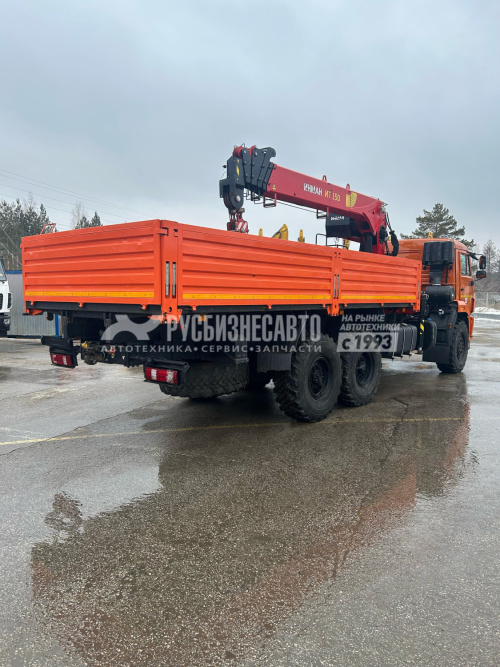 Купить КМУ Камаз 43118 (6х6) + INMAN IT 150 б/у (2023 г.в., 20 653 км., 319 м/ч) (8187) Новая резина в компании Русбизнесавто - изображение 6