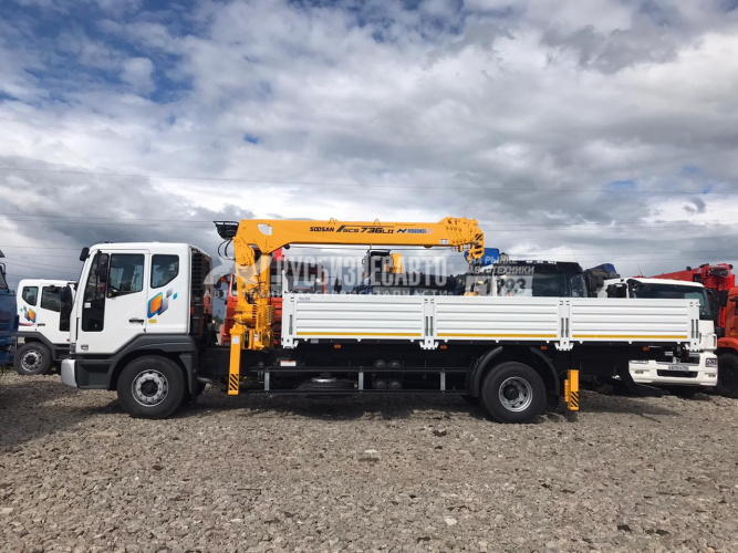 Купить КМУ DAEWOO Novus CH7CA + КМУ Soosan SCS746L Top, борт сталь 7.4*2.55*0.75м. в компании Русбизнесавто - изображение 1