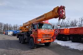 Автокран Ивановец КС-45717К-3Р шасси КАМАЗ 43118 б/у (2023 г.в., 15 746 км., 950 м/ч)(0582)