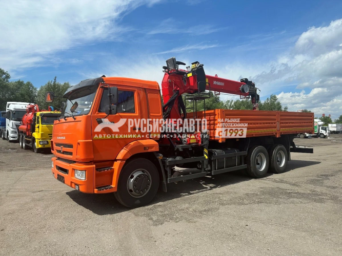 Купить КМУ КАМАЗ 65115-3094-48 (Евро-5) + ИНМАН ИТ-200 + серт.люлька + борт сталь 6,6м. СПМ в компании Русбизнесавто - изображение 1