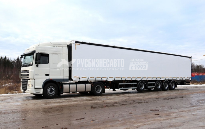 Купить ТОНАР Т4-16V (97882) п/п шторно-бортовой, L= 16,5 м. ССУ1150, стаканы, коники, 4-х осн. в компании Русбизнесавто - изображение 1