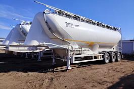 ППЦ материаловоз (мука, комбикорм)  BULL (45 м3, 3 отс., алюминий, 3 оси SAF, WABCO, без компр.)