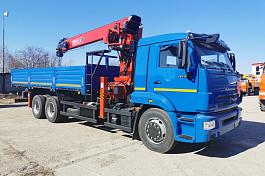 КМУ КАМАЗ 65117-4010-48 (Евро-5) + HORYONG HRS216 верх.упр. + борт сталь 6.8м.