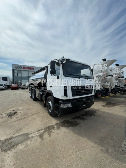 Купить АЦ пищевая МАЗ-6312C9 (14 м3, 4 отс, нерж/нерж, система мойки, насос СВН-80) в компании Русбизнесавто - изображение 1
