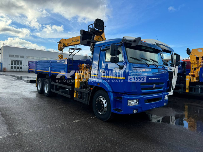Купить КМУ КАМАЗ 65117-3010-48 (Евро-5) + SOOSAN SCS736LII верх.упр. + борт сталь 6,8м. КЦК в компании Русбизнесавто - изображение 0