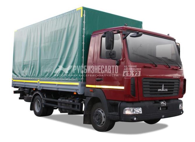 Купить Бортовой фургон МАЗ 4371С0-540-000 алюм+тент+ворота в компании Русбизнесавто - изображение 1