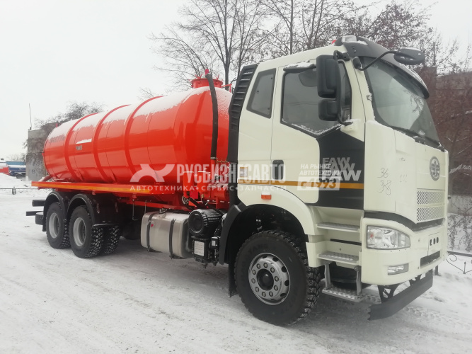 Купить МВ-19 FAW-3250 (6х4, шасси 4300) (вакуумная машина, 19 м3, насос КО-510, ЧМЗ) в компании Русбизнесавто - изображение 1