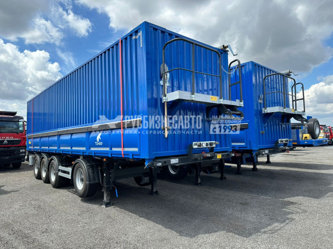 Купить ТОНАР 9598 п/п самосвальный зерновоз, 4-оси, пневмо, V-60м3, откидные люка, распашные ворота. в компании Русбизнесавто - изображение 1