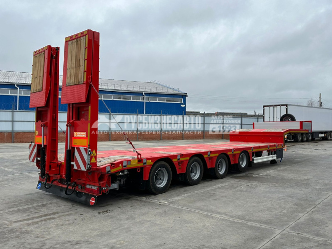 Купить Kassbohrer LOWBED (ISO PAKCS), П/п трал раздвижной, 4 оси,  г/п 50т. 9 градусов аппарели в компании Русбизнесавто - изображение 4