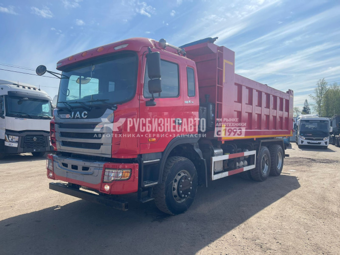 Купить Самосвал JAC N350 6х4 б/у (2022 г.в., 50 410 км)(5572)новая резина в компании Русбизнесавто - изображение 0