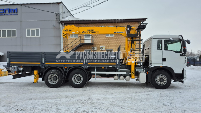 Купить КМУ HOWO T5G (6*4, 330л.с., Евро-5) + SOOSAN SCS736LII верх.упр. + борт сталь 6,6м. СПМ в компании Русбизнесавто - изображение 3