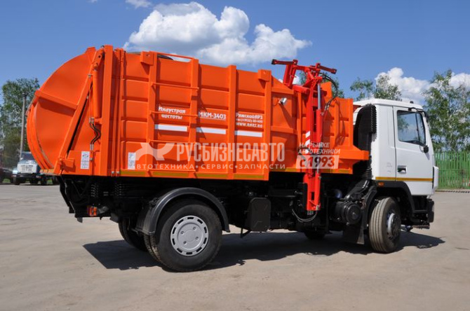 Купить МК-3551-03 на шасси МАЗ-5340С2-585-013 Мусоровоз (каркас) в компании Русбизнесавто - изображение 8