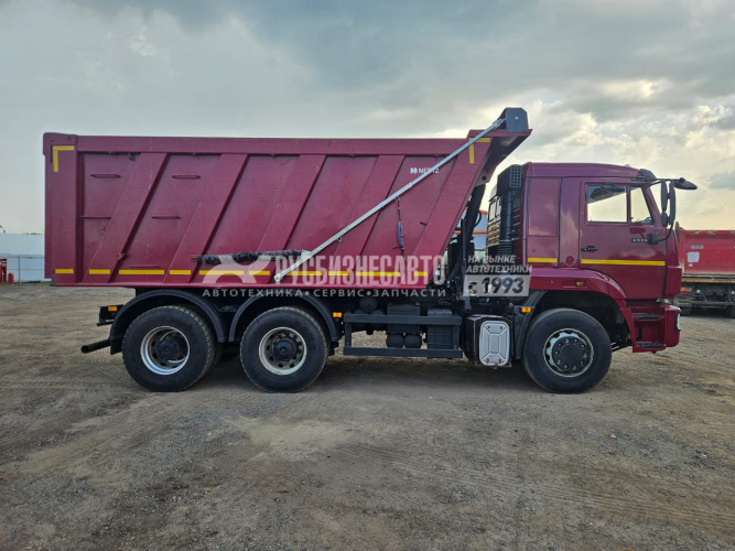 Купить КАМАЗ 6520-B5 самосвал ДВС Cummins б/у (2023 г., 40 002 км.)(9732) - новая резина зад. ось в компании Русбизнесавто - изображение 2