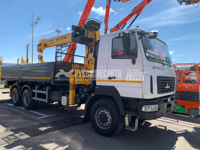 Купить КМУ МАЗ 6302C5-575-080 (Евро-5) + SOOSAN SCS746L верх.упр. + борт сталь 6,6м. АС в компании Русбизнесавто - изображение 0