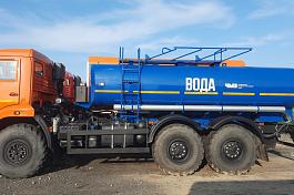 АЦ пищевая  КАМАЗ-43118 (10м3, 2 отсека, насос СВН-80, мод. 7074А9-50) 