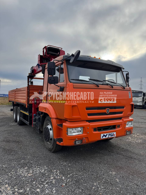 Купить КМУ КАМАЗ 65115 (Евро-5) + HRS 206 + борт сталь 6,8м б/у (2023 г.в. 2 444 км.)(0039) в компании Русбизнесавто - изображение 0