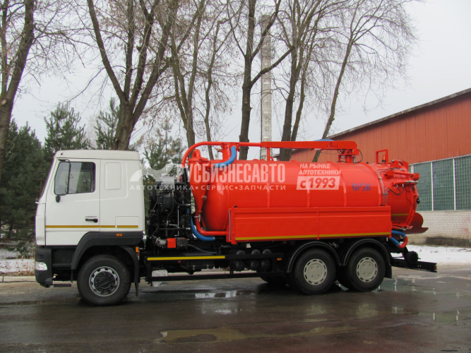 Купить Машина илососная КО-530-09 шасси МАЗ 6312С9 (14+1,6 м3, насос 2150 м3/час, сист. гидроразмыва) в компании Русбизнесавто - изображение 0