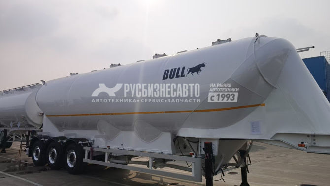 Купить ППЦ материаловоз (мука, комбикорм)  BULL (48 м3, 4 отс., алюминий, 3 оси SAF, WABCO, без компр.) в компании Русбизнесавто - изображение 1