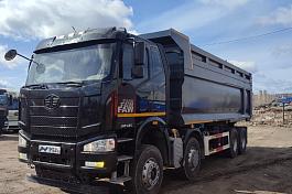 Самосвал FAW J6 (8х4) б/у (2023 г., 37 404 км., U-образный) (9820)