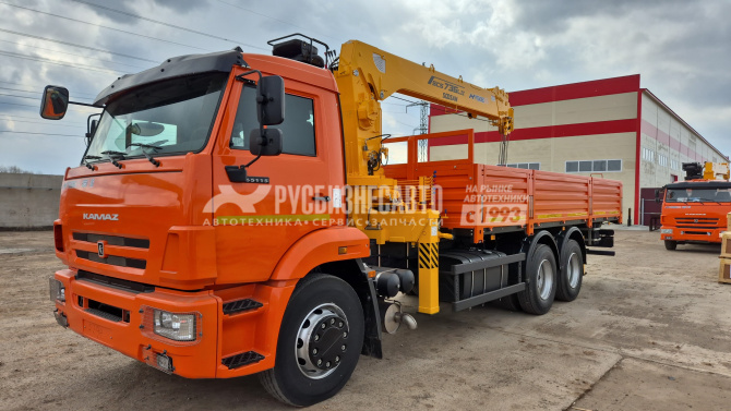 Купить КМУ КАМАЗ 65115-606058-48 (Евро-5) + SOOSAN SCS736LII верх.упр. + борт сталь 6,6м. в компании Русбизнесавто - изображение 0
