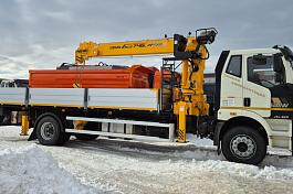 КМУ FAW J6L (4*2, 320л.с., Евро-5) + SOOSAN SCS746L верх.упр. + борт алюминий 7,6м. АМ