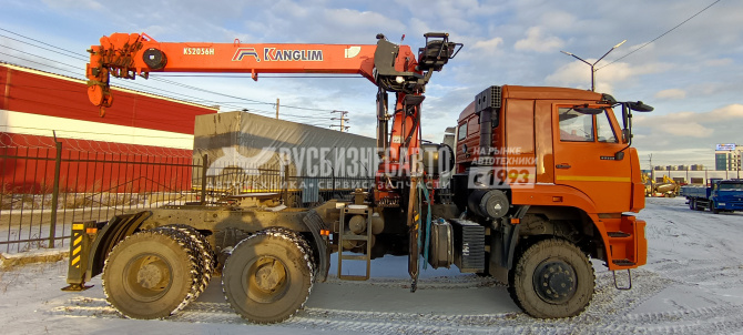 Купить Седельный тягач с КМУ Камаз 65225 6х6, б/у(2023г;11 712) (0003) Сбер комиссия в компании Русбизнесавто - изображение 2