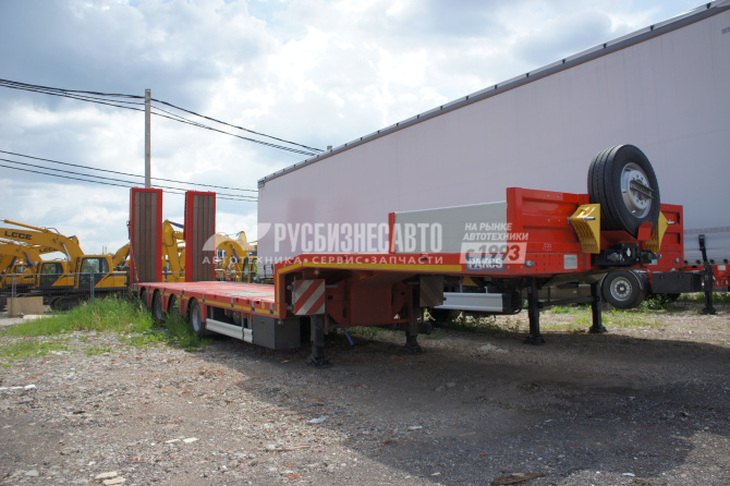 Купить Полуприцеп трал Kassbohrer LOWBED (ISO PAKCS), 4 оси раздвижной 9 градусов аппарели в компании Русбизнесавто - изображение 8
