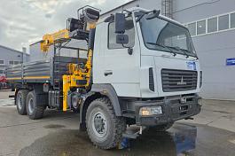 КМУ МАЗ 630226-5575-060 (Евро-5) + SOOSAN SCS736LII верх.упр. + борт сталь 6,2м.