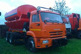 КО-823 на шасси КамАЗ-65115-4081-56 (ПС+ПМ (низконап.мойка)+отв.+щет.) Евро-5