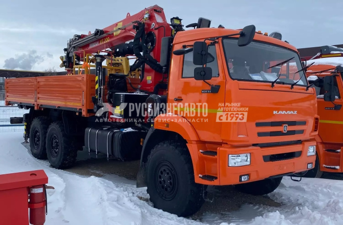 Купить КМУ КАМАЗ 43118-3027-48 (Евро-5) + ИНМАН ИТ-200 +бур 350мм +серт.люлька +борт сталь 6,2м(без спалки) в компании Русбизнесавто - изображение 1