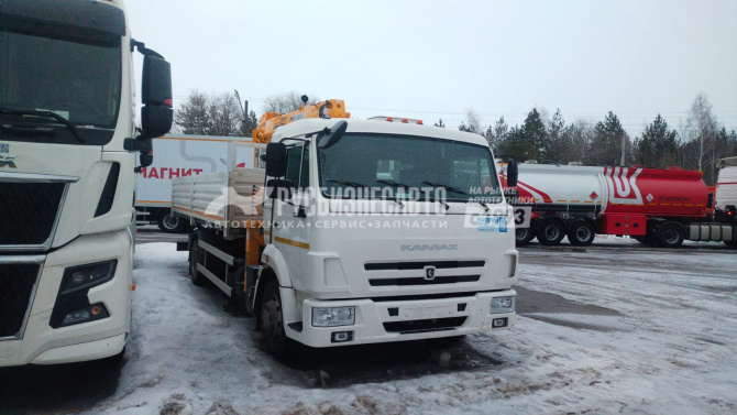 Купить КМУ КАМАЗ 4308-3084-69 (Евро-5) + SOOSAN SCS334 нижн. упр. + борт сталь 6,2м. в компании Русбизнесавто - изображение 4