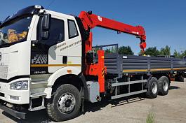КМУ FAW 3250 (6*4, 390л.с., Евро-5) + HANGLIM KS2056SM верх.упр. + борт сталь 8,0м. СПМ