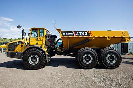 Самосвал с шарнирно-сочлененной рамой LGMG AT40 (скальный кузов, футеровка)