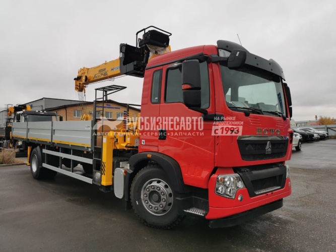 Купить КМУ HOWO T5G (4*2, 280л.с., Евро-5) + SOOSAN SCS736LII верх.упр. + борт алюминий 7,5м. в компании Русбизнесавто - изображение 0