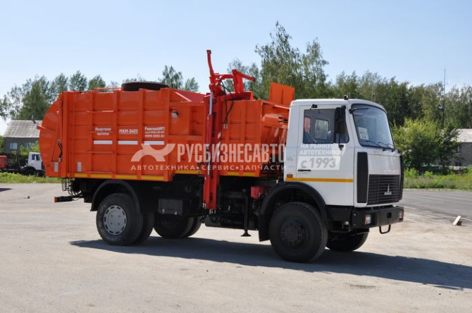 Купить МК-3551-03 на шасси МАЗ-5340С2-585-013 Мусоровоз (каркас) в компании Русбизнесавто - изображение 3