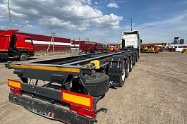 ЧМЗАП 99903-053-К40 п/п-контейнеровоз с вынесенной осью, ССУ1100мм, 1 x 40'Tunnel или 1x40'HC Tunnel