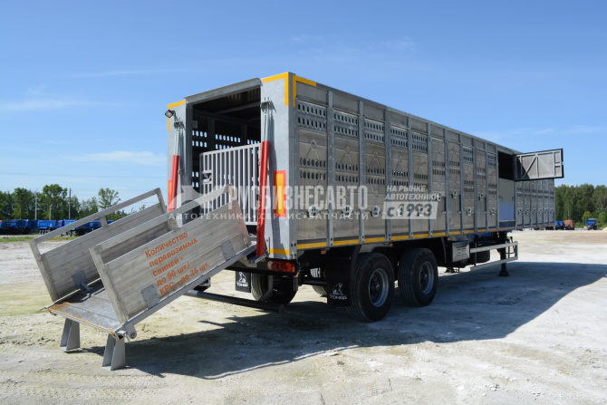 Купить ТОНАР 98262 Полуприцеп для перевозки скота в компании Русбизнесавто - изображение 1