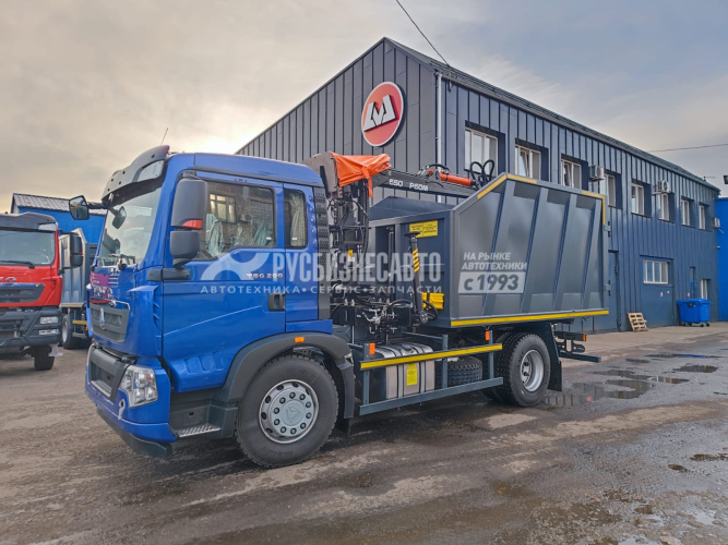 Купить КМУ Ломовоз HOWO T5G ZZ1167M401GE1 (4*2, 280л.с., Евро-5), кузов 20 куб., Р60М, захват ГЛ-5 в компании Русбизнесавто - изображение 0