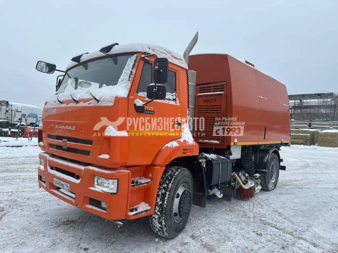 Купить КО-318Д Б/У на шасси КАМАЗ-53605 вакуумная подметально-уборочная (пылесос) пробег 25189 км, 970 м/ч в компании Русбизнесавто - изображение 1
