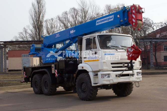 Купить КС 35719-7-02 автокран 16т. с гуськом  (КАМАЗ-43118) в компании Русбизнесавто - изображение 1