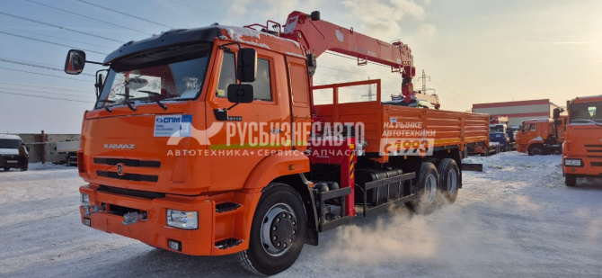 Купить КМУ КАМАЗ 65115-3094-48 (Евро-5) + HANGLIM KS1256G2 верх.упр. + борт сталь 6,6м. в компании Русбизнесавто - изображение 0