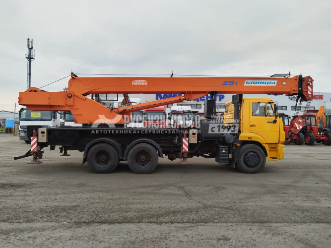 Купить Автокран Клинцы КС-55713-1К-1 шасси КАМАЗ 65115 6х4 б/у (2016г, 32 376 км)(5172) в компании Русбизнесавто - изображение 2