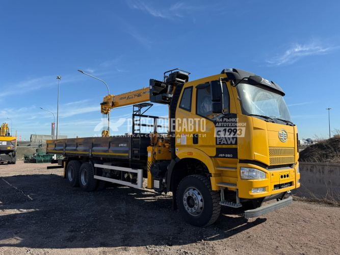 Купить КМУ FAW 3250 (6*4, 390л.с., Евро-5) + SOOSAN SCS746L верх.упр. + борт сталь 8,0м. АМ в компании Русбизнесавто - изображение 0