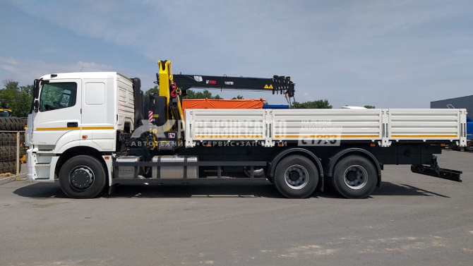 Купить КМУ КАМАЗ 65207-1002-87 (Евро-5) + HYVA HB150 E2 нижн.упр. + борт сталь 6,8м. в компании Русбизнесавто - изображение 1