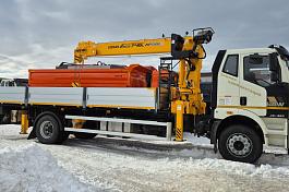 КМУ FAW J6L (4*2, 320л.с., Евро-5) + SOOSAN SCS746L верх.упр. + борт алюминий 7,6м. АМ